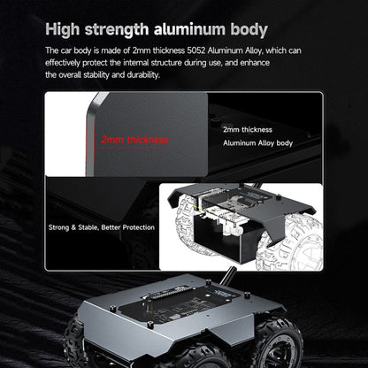 Waveshare WAVE ROVER Flexible Expandable 4WD Mobile Robot Chassis, Onboard ESP32 Module(US Plug) - Robotics Accessories by Waveshare | Online Shopping South Africa | PMC Jewellery | Buy Now Pay Later Mobicred