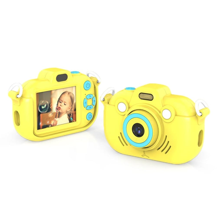 DC502 2.4-Inch 16X Zoom 2.7K Video Recording Children Digital Camera, Color: Yellow + 32G(EU Plug) - Children Cameras by PMC Jewellery | Online Shopping South Africa | PMC Jewellery | Buy Now Pay Later Mobicred