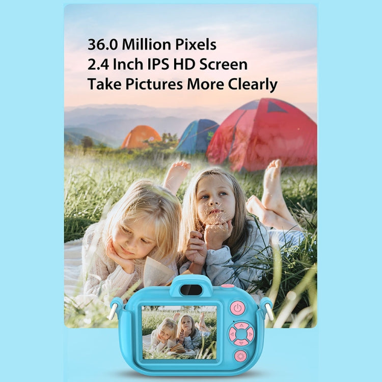 DC502 2.4-Inch 16X Zoom 2.7K Video Recording Children Digital Camera, Color: Pink No Card(AU Plug) - Children Cameras by PMC Jewellery | Online Shopping South Africa | PMC Jewellery | Buy Now Pay Later Mobicred