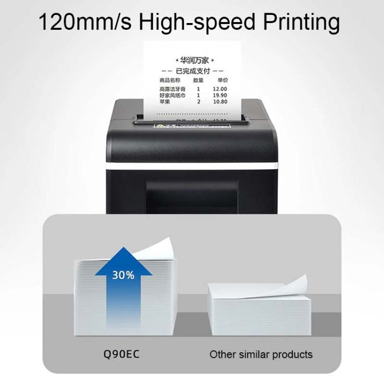 Xprinter XP-Q90EC 58mm Portable Express List Receipt Thermal Printer, Style:LAN Port(EU Plug) - free shipping - PMC TechLife - Order now!