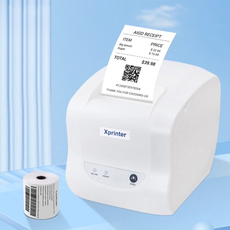 Xprinter XP-D58IIIL 57mm Thermal Label Printer Bill Cashing Printer, Spec: USB(EU Plug) - Printer by Xprinter | Online Shopping South Africa | PMC Jewellery | Buy Now Pay Later Mobicred