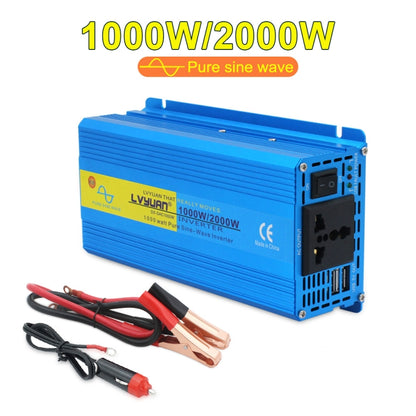 LVYUAN  2000W Car Home Pure Sine Wave Solar Inverter, Specification: 12V To 220V AU Plug - Pure Sine Wave by PMC Jewellery | Online Shopping South Africa | PMC Jewellery | Buy Now Pay Later Mobicred