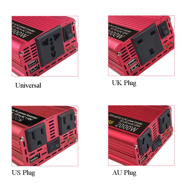 LVYUAN Car Inverter Dual USB Power Converter, Specification: 12V to 110V 1500W US Plug - Modified Square Wave by PMC Jewellery | Online Shopping South Africa | PMC Jewellery | Buy Now Pay Later Mobicred