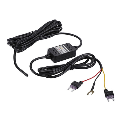 H516 Recording Step-down Line Shrinkage Video Car Charger Line Parking Monitoring Three-Core Power Cord, Model: With Fuse(Micro Left Elbow) - Cables & Connectors by PMC Jewellery | Online Shopping South Africa | PMC Jewellery | Buy Now Pay Later Mobicred