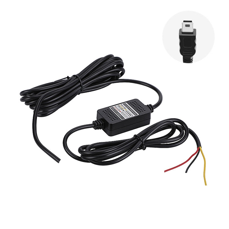 H516 Recording Step-down Line Shrinkage Video Car Charger Line Parking Monitoring Three-Core Power Cord, Model: Without Fuse(Mini Straight) - Cables & Connectors by PMC Jewellery | Online Shopping South Africa | PMC Jewellery | Buy Now Pay Later Mobicred