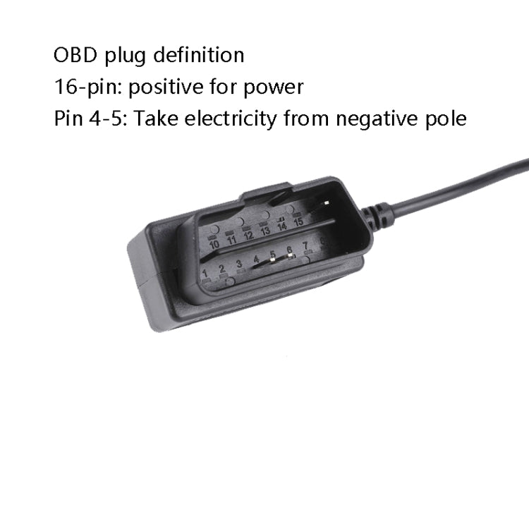 H508 OBD Car Charger Driving Recorder Power Cord 12/24V To 5V With Switch Low Pressure Protection Line, Specification: Mini Straight - Cables & Connectors by PMC Jewellery | Online Shopping South Africa | PMC Jewellery | Buy Now Pay Later Mobicred