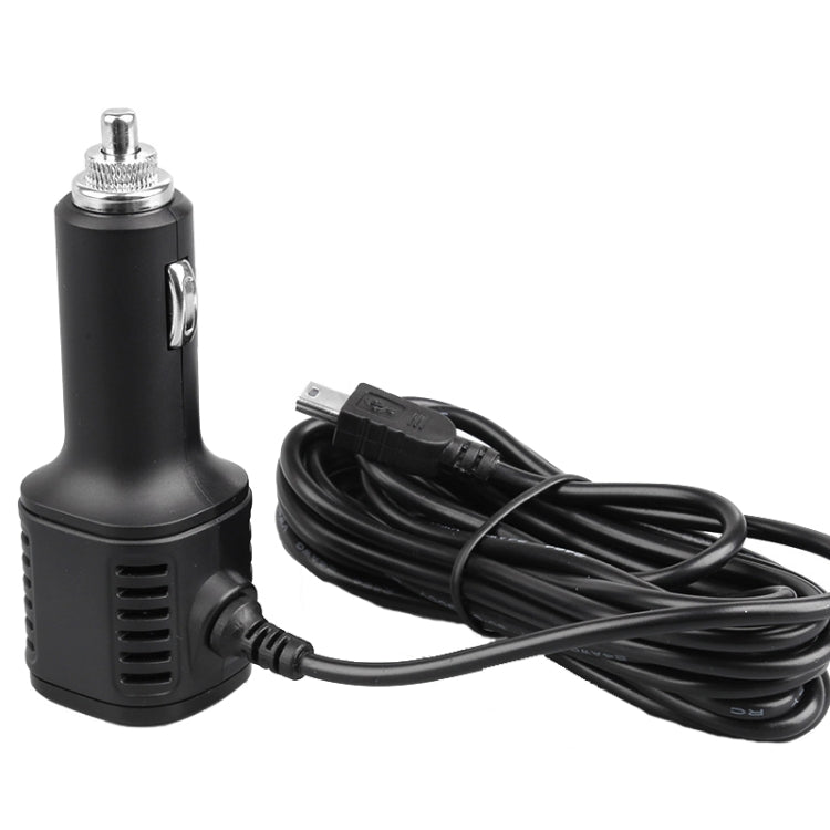 H519 Car Charger Driving Recorder Power Cord Dual USB With Display Charging Line, Specification: Mini Straight - Cigar Socket by PMC Jewellery | Online Shopping South Africa | PMC Jewellery | Buy Now Pay Later Mobicred