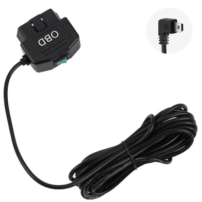 H507 Driving Recorder OBD Step-down Line Car ACC Three-Core Power Cord 12/24V To 5V 3A Low Pressure Protection Line, Specification: Mini Right Elbow - Cables & Connectors by PMC Jewellery | Online Shopping South Africa | PMC Jewellery | Buy Now Pay Later Mobicred