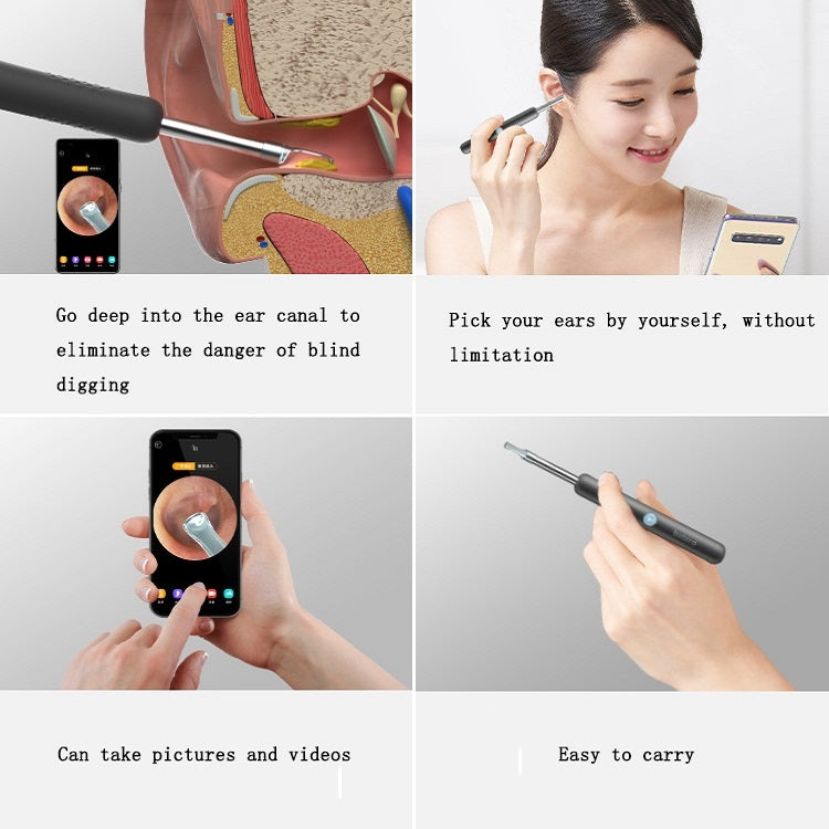 Bebird R1 High-Definition Endoscope Luminous Visual Ear Picking Tool(R1-Moon White) - free shipping - PMC TechLife - Order now!