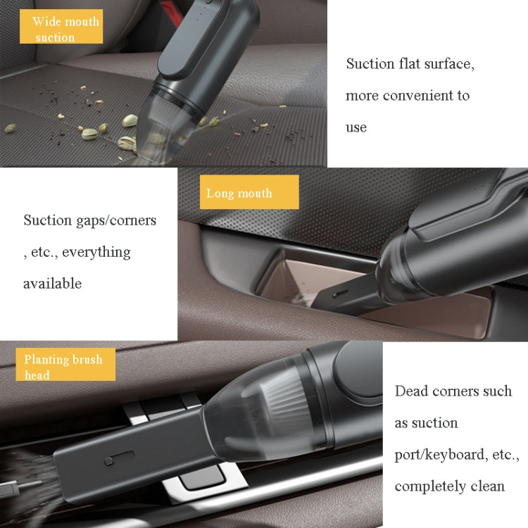 13000 Pa Car Vacuum Cleaner Wireless Handheld Mini Multi-Function UV Sterilization Vacuum Cleaner(Gentleman Black) - Vacuum Cleaner by PMC Jewellery | Online Shopping South Africa | PMC Jewellery | Buy Now Pay Later Mobicred