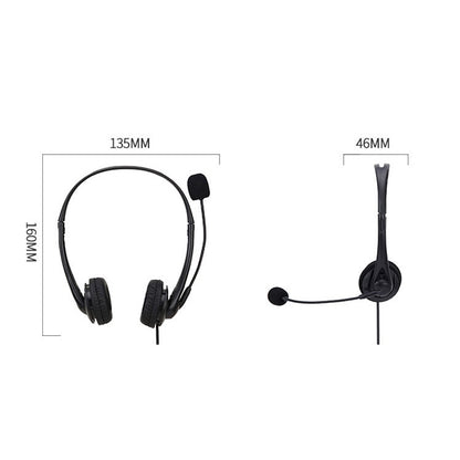 SOYTO SY490 Teaching Office Network Class Student Education Computer Headset, Style: Double Ear Black USB - Multimedia Headset by SOYTO | Online Shopping South Africa | PMC Jewellery | Buy Now Pay Later Mobicred