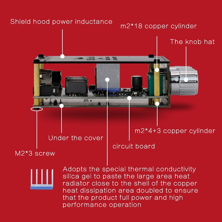 XINYI Sini T50H Bluetooth 5.0 With Pre-Stage High-Level Adjustment Stereo Digital Power Plate Module -  by PMC TechLife | Online Shopping South Africa | PMC TechLife