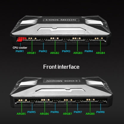 COOLMOON CM-MPAC PWM 5V ARGB Cooling Fan Remote Control For PC Case Chassis, Style: 4 in 1  (White) - Others by COOLMOON | Online Shopping South Africa | PMC Jewellery | Buy Now Pay Later Mobicred