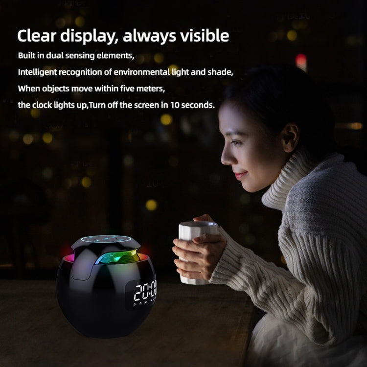 ZXL-G90 Portable Colorful Ball Bluetooth Speaker, Style: Sensor Version (Black) - Desktop Speaker by PMC Jewellery | Online Shopping South Africa | PMC Jewellery