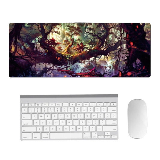 Hand-Painted Fantasy Pattern Mouse Pad, Size: 400 x 900 x 4mm Seaming(4 Tree Scenery) - Mouse Pads by PMC Jewellery | Online Shopping South Africa | PMC Jewellery | Buy Now Pay Later Mobicred