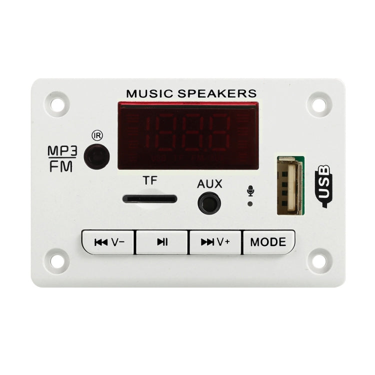 5V Car Color Display Audio Bluetooth MP3 Decoder Board(White) - Car MP3 & MP4 & MP5 by PMC Jewellery | Online Shopping South Africa | PMC Jewellery | Buy Now Pay Later Mobicred