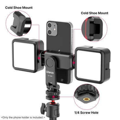 Ulanzi ST-06S Multi-Functional Phone Holder Clamp With Dual Cold Shoe Mounts - Stand by ULANZI | Online Shopping South Africa | PMC Jewellery | Buy Now Pay Later Mobicred