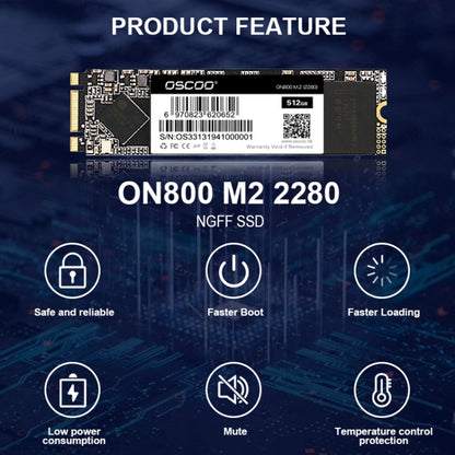 OSCOO ON800 M2 2280 Laptop Desktop Solid State Drive, Capacity: 1TB - Solid State Drives by OSCOO | Online Shopping South Africa | PMC Jewellery | Buy Now Pay Later Mobicred