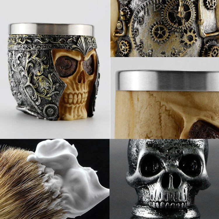 Skull Cleansing Shaving and Foaming Tools, Color Classification: Beard Brush Golden - free shipping - PMC TechLife - Order now!