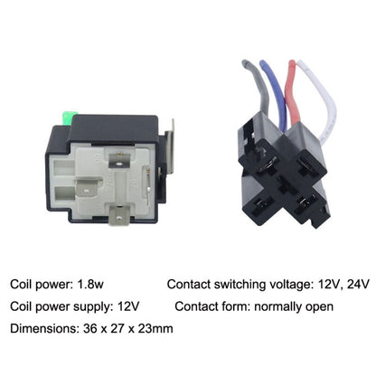 5 Sets JD2912 4 Pin Car Relay With Fuse, Rated voltage: 24V - Relays by PMC Jewellery | Online Shopping South Africa | PMC Jewellery | Buy Now Pay Later Mobicred