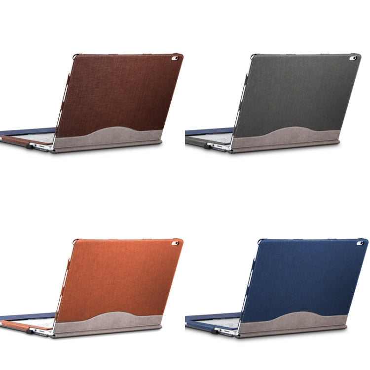 PU Leather Laptop Protective Sleeve For Microsoft Surface Book 2 13.5 inches(Gentleman Gray) - Other by PMC Jewellery | Online Shopping South Africa | PMC Jewellery | Buy Now Pay Later Mobicred