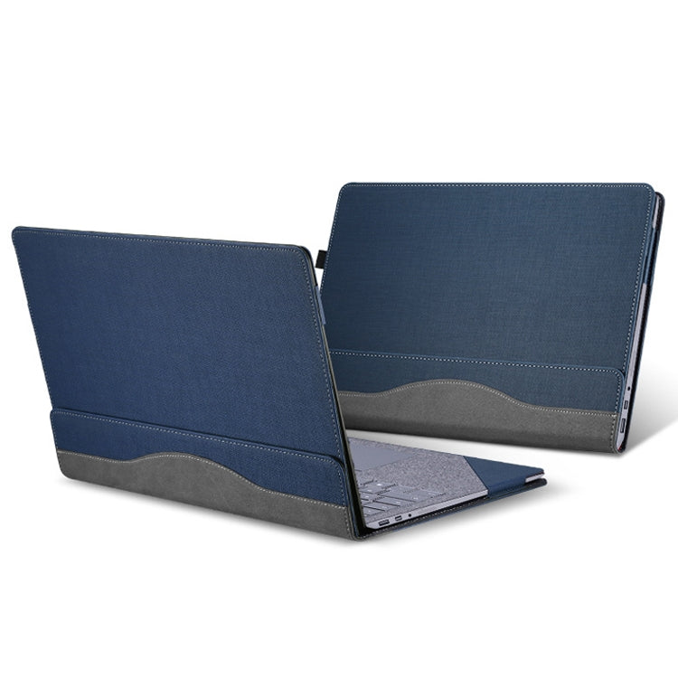 13.5 Inch Multifunctional PU Leather Laptop Sleeve For Microsoft Surface Laptop 1/2/3/4(Blue) - Other by PMC Jewellery | Online Shopping South Africa | PMC Jewellery | Buy Now Pay Later Mobicred