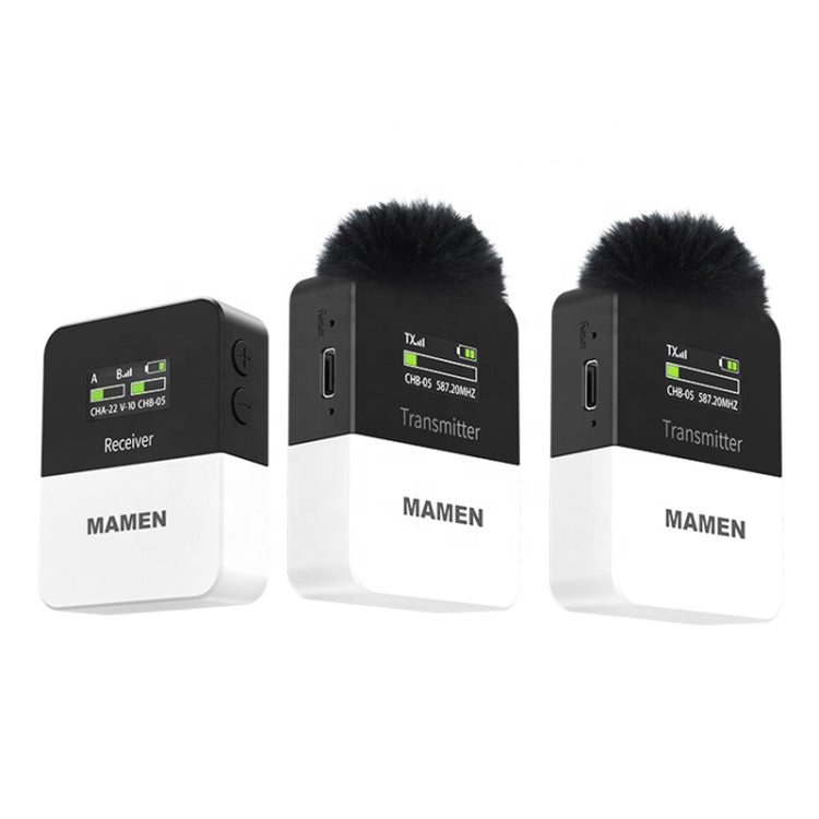 MAMEN KT-W1 Live Single-Reverse Camera Microphone, Specification: 2 in 1 - free shipping - PMC TechLife - Order now!