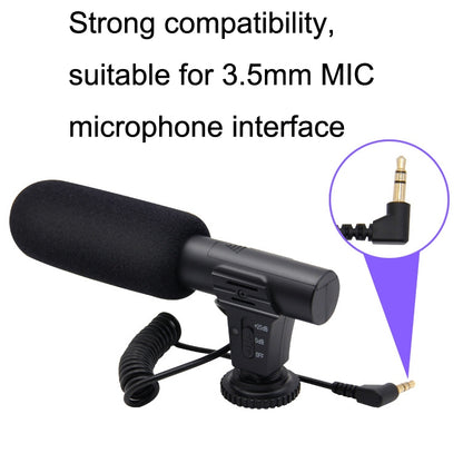 MAMEN MIC-05 Micro SLR Camera Microphone(Black) - Camera Microphone by MAMEN | Online Shopping South Africa | PMC Jewellery | Buy Now Pay Later Mobicred