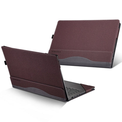 Laptop PU Leather Protective Case For Lenovo Yoga 530-14(Wine Red) - 14.1 inch by PMC Jewellery | Online Shopping South Africa | PMC Jewellery | Buy Now Pay Later Mobicred