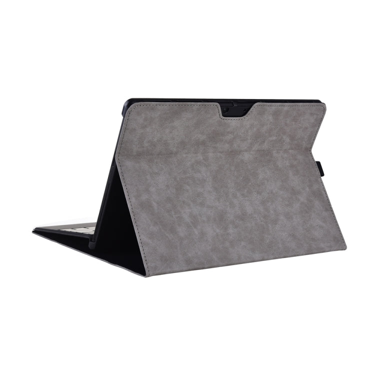 13 inch Leather Tablet Protective Case For Microsoft Surface Pro X, Color: Light Gray + Power Bag - 13.3 inch by PMC Jewellery | Online Shopping South Africa | PMC Jewellery | Buy Now Pay Later Mobicred