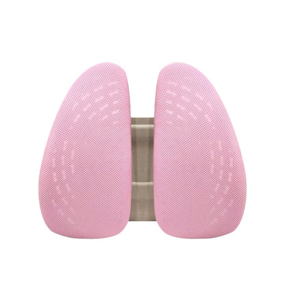 5297 Car Massage Seat Cushion(Beige with Pink) - Seat Accessories by PMC Jewellery | Online Shopping South Africa | PMC Jewellery | Buy Now Pay Later Mobicred