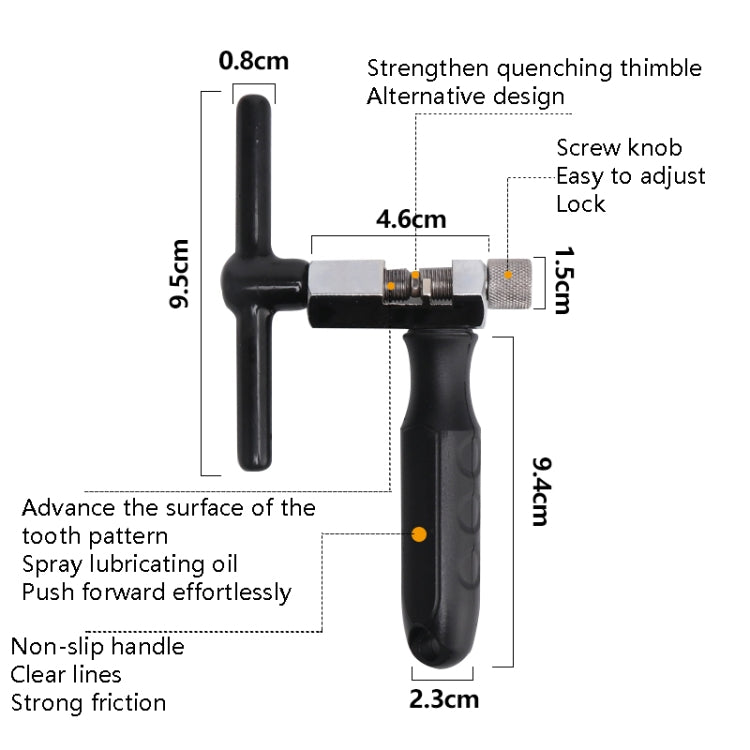 BG-2104 Bicycle Interception Chain Repair Tools(Black) - Maintenance tools by PMc TechLife | Online Shopping South Africa | PMc TechLife | Buy Now Pay Later Mobicred