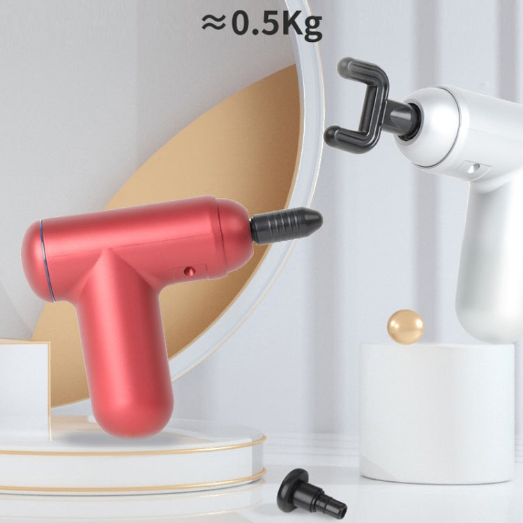 J12A Mini Vibrating Massage Button Type Fascia Gun, Specification: Silver - free shipping - PMC TechLife - Order now!