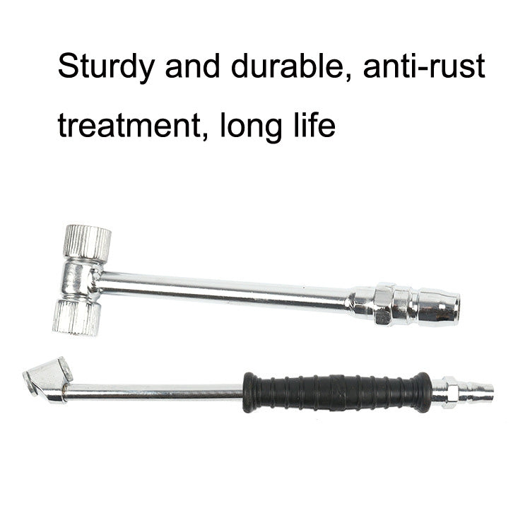 Car Tire Double-Ended Air Nozzle, Specification: Straight Handle - Other Tools by PMC Jewellery | Online Shopping South Africa | PMC Jewellery | Buy Now Pay Later Mobicred