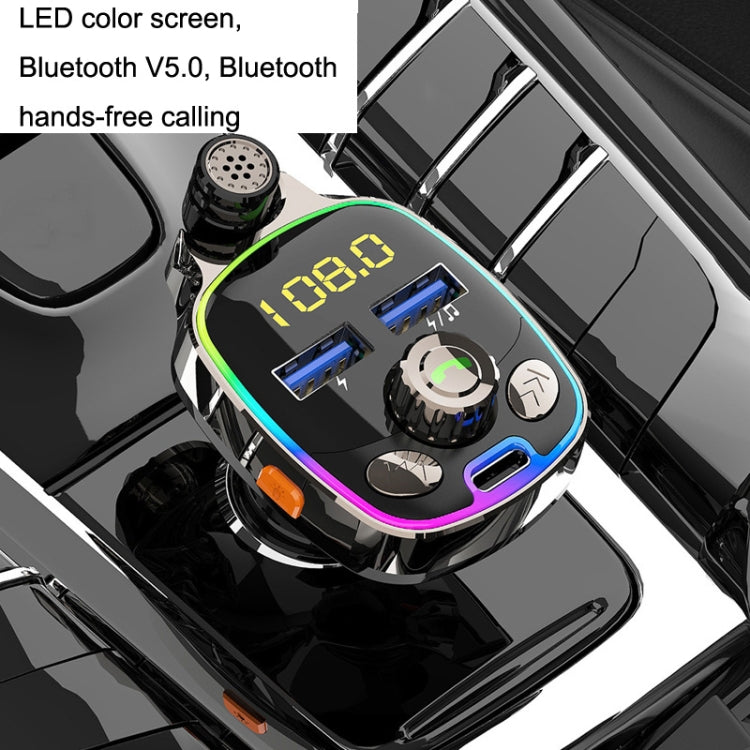 BC08 Car MP3 Bluetooth FM Transmitter With Ambient Light - Bluetooth Car Kits by PMC TechLife | Online Shopping South Africa | PMC TechLife | Buy Now Pay Later Mobicred