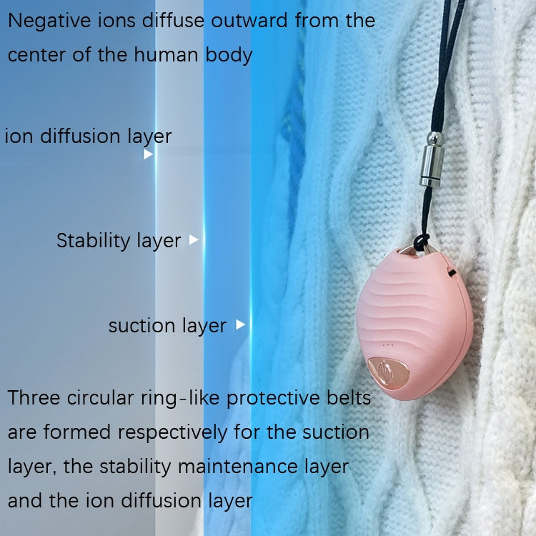 Neck Car Negative Ion Air Purifier(S02 Pink) - Air Purifiers & Accessories by PMc TechLife | Online Shopping South Africa | PMc TechLife | Buy Now Pay Later Mobicred