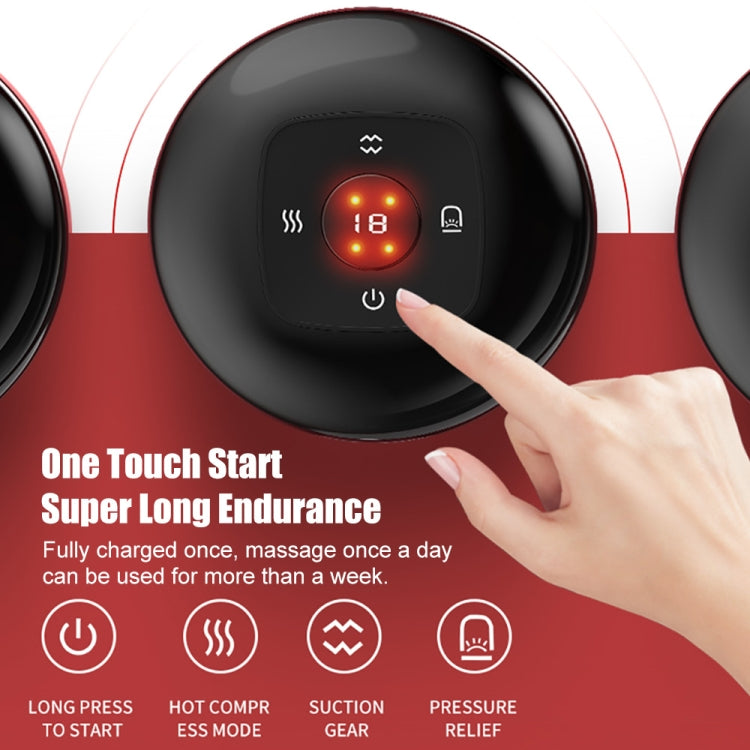 12-speed Charging Electric Cupping Massage Device(Black) - free shipping - PMC TechLife - Order now!
