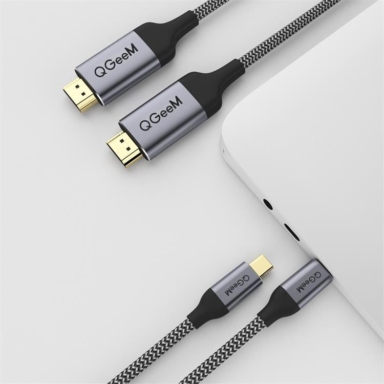 QGeeM QG-UA09 Type-C To HDMI Cable 1.8m - free shipping - PMC Jewellery - Order now!