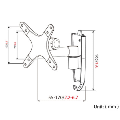 Gibbon Mounts L03  Aluminum Alloy Quick Release Computer Monitor Wall Mount Bracket (Silver Gray) - Laptop Stand by PMC Jewellery | Online Shopping South Africa | PMC Jewellery | Buy Now Pay Later Mobicred