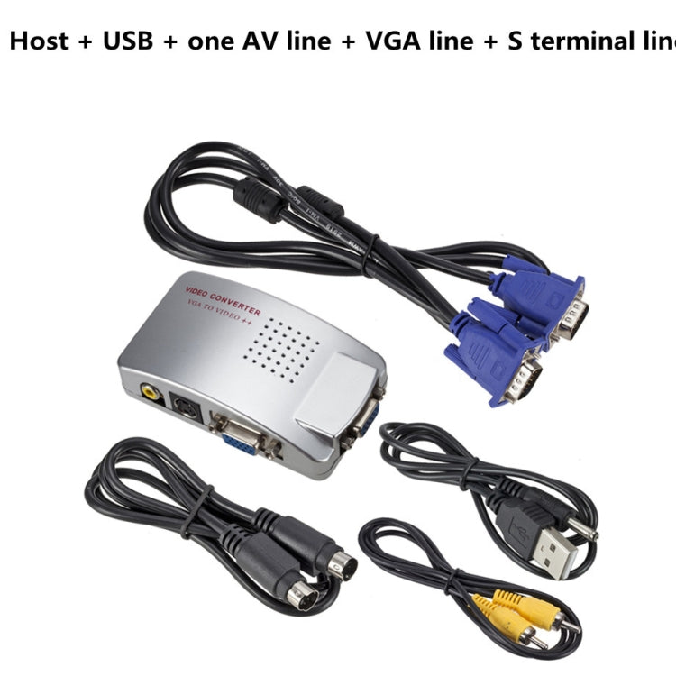 PC Converter Box VGA to AV Converter Video Switch Box - VGA Converter by PMC Jewellery | Online Shopping South Africa | PMC Jewellery | Buy Now Pay Later Mobicred