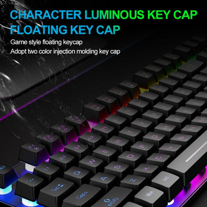 ZIYOU LANG T87 Gaming Luminous Wireless Keyboard and Mouse Set(Black) - Wireless Keyboard by ZIYOU LANG | Online Shopping South Africa | PMC Jewellery | Buy Now Pay Later Mobicred