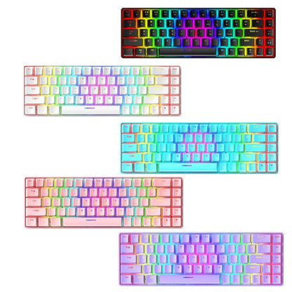 ZIYOU LANG T8 68 Keys RGB Luminous Gaming Mechanical Keyboard, Cable Length:1.6m(White Green Shaft) - Wired Keyboard by ZIYOU LANG | Online Shopping South Africa | PMC Jewellery | Buy Now Pay Later Mobicred