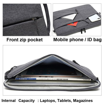 Zipper Type Polyester Business Laptop Liner Bag, Size: 13.3 Inch(Dark Gray) - 13.3 inch by PMC Jewellery | Online Shopping South Africa | PMC Jewellery | Buy Now Pay Later Mobicred