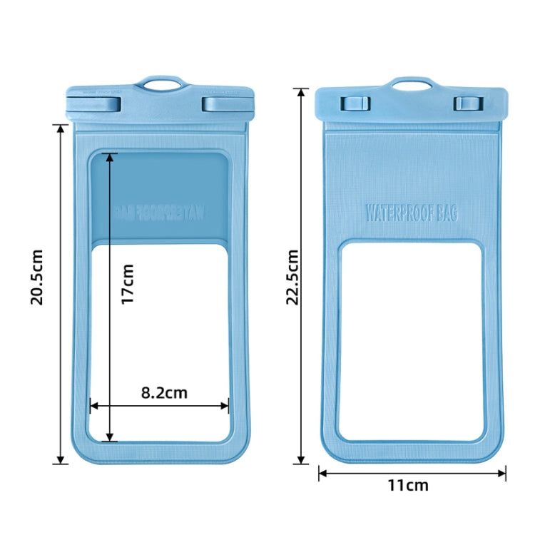 2 PCS Drift Diving Swimming Mobile Phone Waterproof Case(Black) - Waterproof Bag by PMC TechLife | Online Shopping South Africa | PMC TechLife