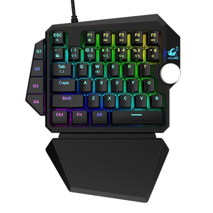 ZIYOU LANG K5 39 Keys RGB Mechanical Gaming Keyboard For PS4, Cable Length: 1.5m(Black Green Shaft) - Wireless Keyboard by ZIYOU LANG | Online Shopping South Africa | PMC Jewellery | Buy Now Pay Later Mobicred