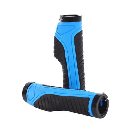 1 Pair Bicycle MTB Bike Handlebar Grips Rubber Anti-Slip Racing Bike Grip(Blue) - Bicycle Grips by PMC Jewellery | Online Shopping South Africa | PMC Jewellery | Buy Now Pay Later Mobicred