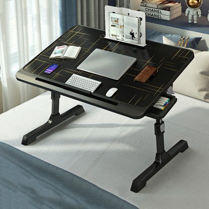 N6 Liftable and Foldable Bed Computer Desk, Style: Drawer+Shelf - Laptop Stand by PMC Jewellery | Online Shopping South Africa | PMC Jewellery | Buy Now Pay Later Mobicred