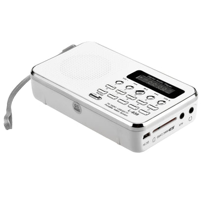 L-938  MP3 Audio Player FM Radio Support  SD MMC Card AUX-IN Earphone-out(White) - Radio Player by PMC Jewellery | Online Shopping South Africa | PMC Jewellery | Buy Now Pay Later Mobicred