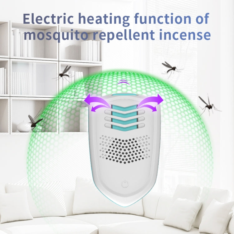 Pest Repeller Ultrasonic Mosquito Repeller Incense Heating Plug-In Mouse Repeller EU Plug( White) - Repellents by PMC Jewellery | Online Shopping South Africa | PMC Jewellery | Buy Now Pay Later Mobicred