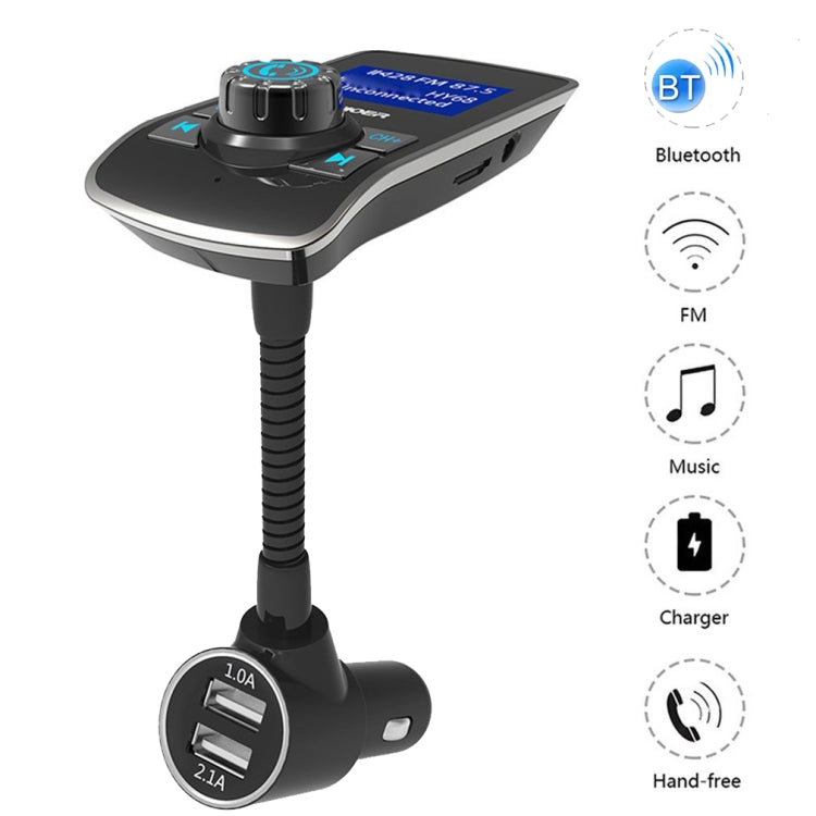 Car Bluetooth Receiver Free Call Call Display FM Transmitter Dual USB Car Charger - Bluetooth Car Kits by PMC Jewellery | Online Shopping South Africa | PMC Jewellery | Buy Now Pay Later Mobicred